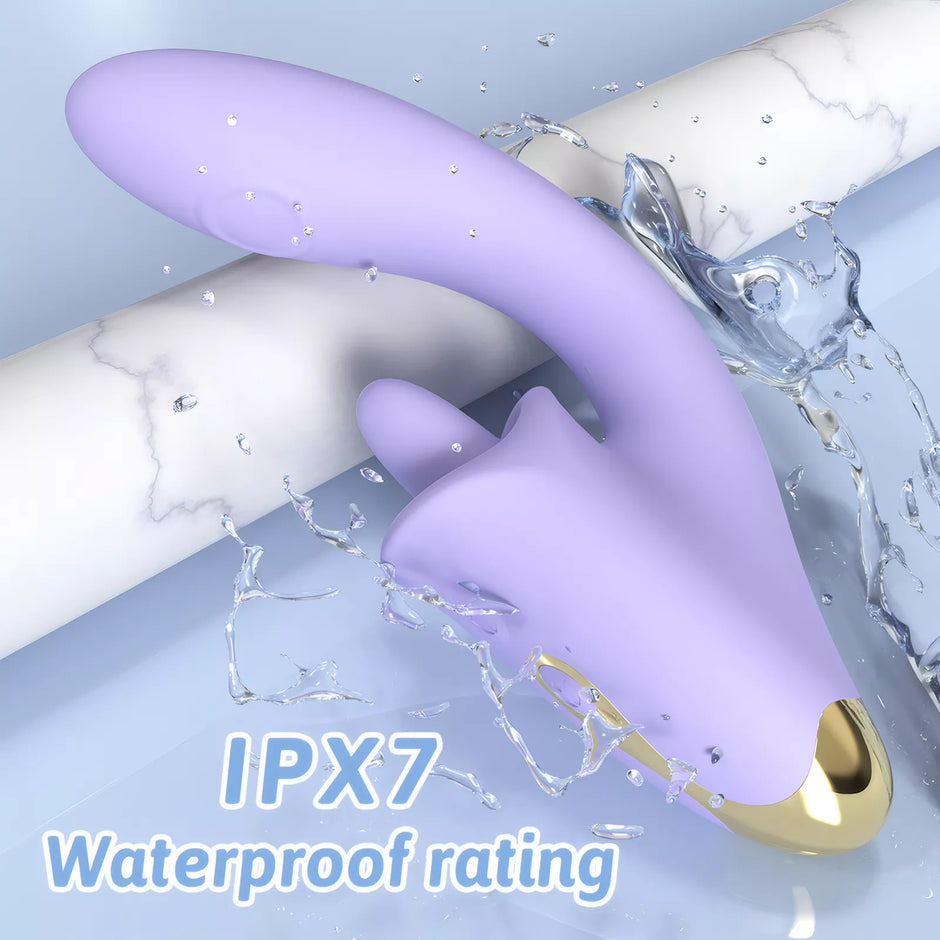 XUNAN Dual Pleasure Licking G-Spot Vibrator for Women