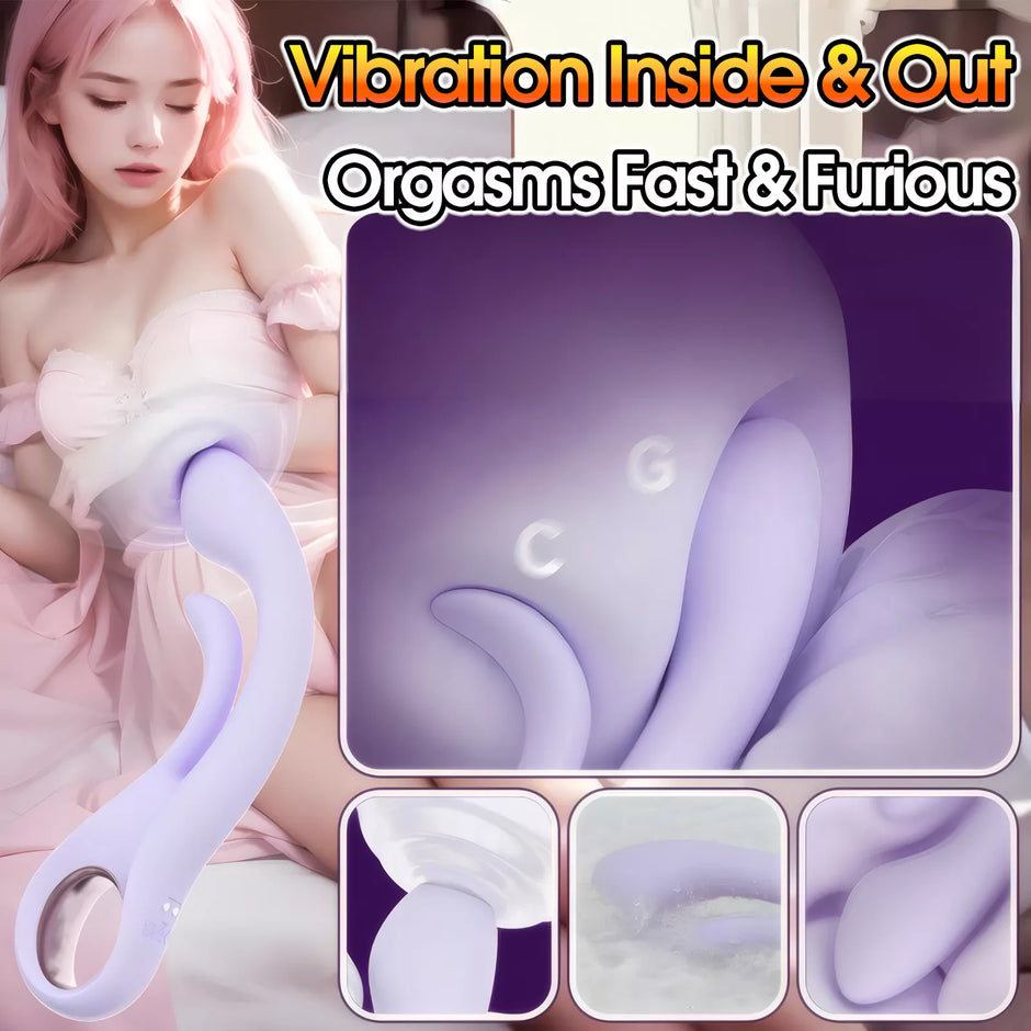 XUNAN Clamping Vibrator Wand for Women