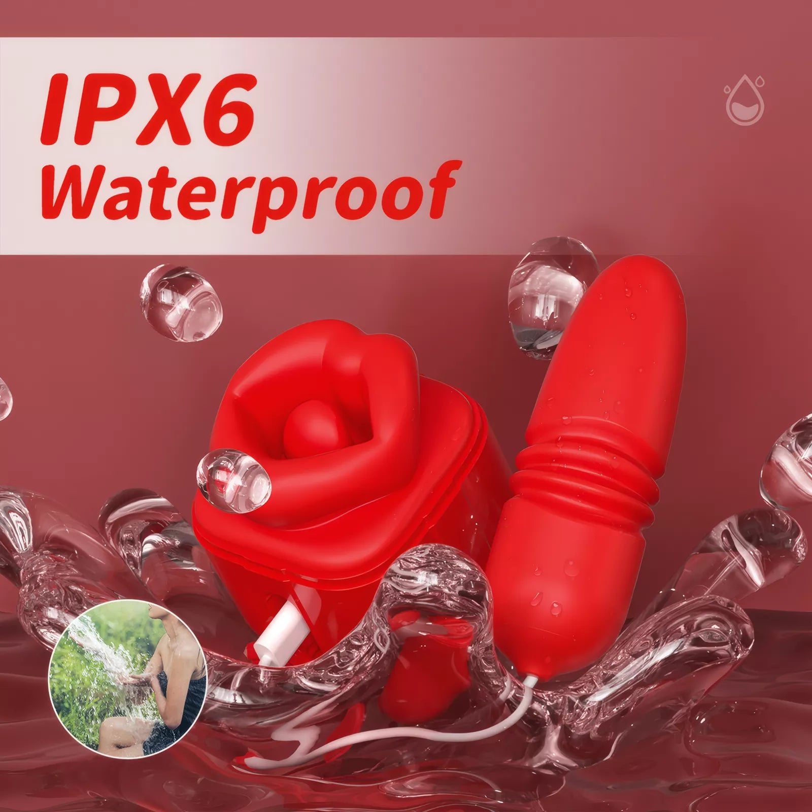 XUNAN Big Mouth Tongue Licking Vibrator for Women