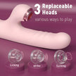 XUNAN 3-in-1 Thrusting Vibrator Wand for Women