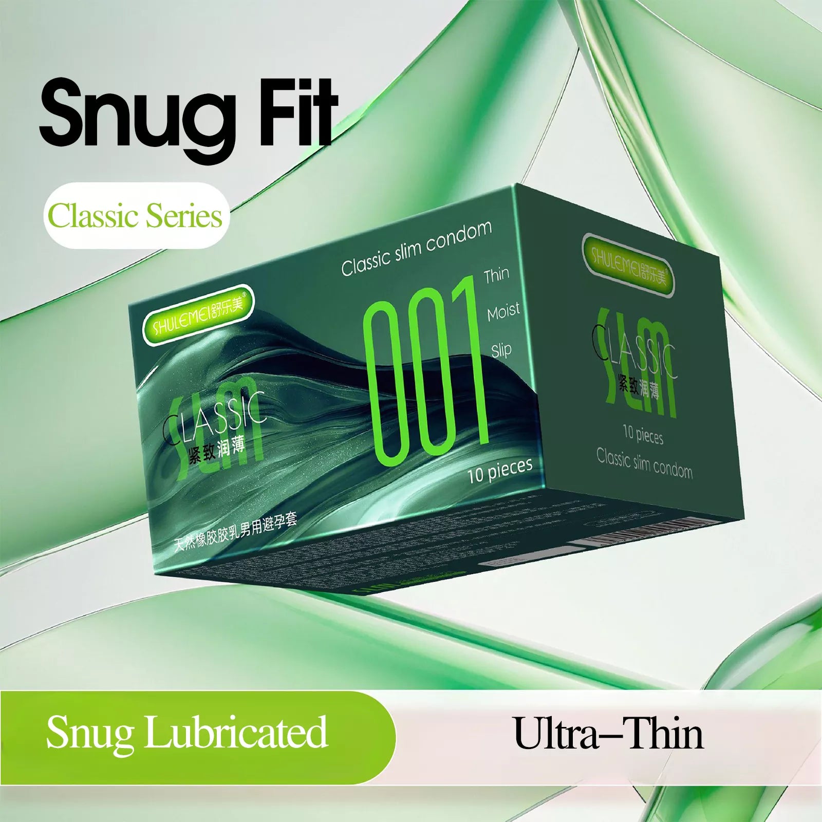 XUNAN Hyaluronic Acid 001 Textured Delay Condoms