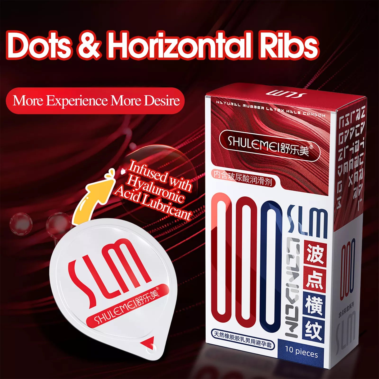 XUNAN Hyaluronic Acid 001 Ultra-Thin Condoms