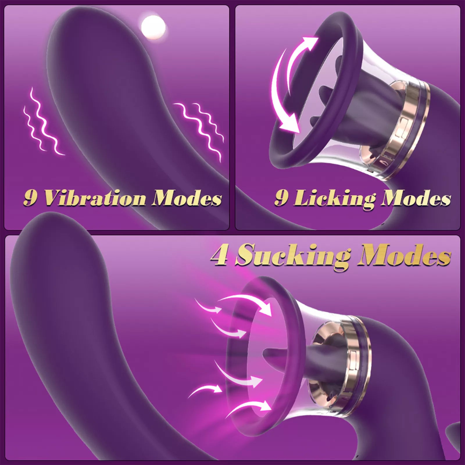 XUNAN U-Shaped FOX Clitoral & G-Spot Vibrator