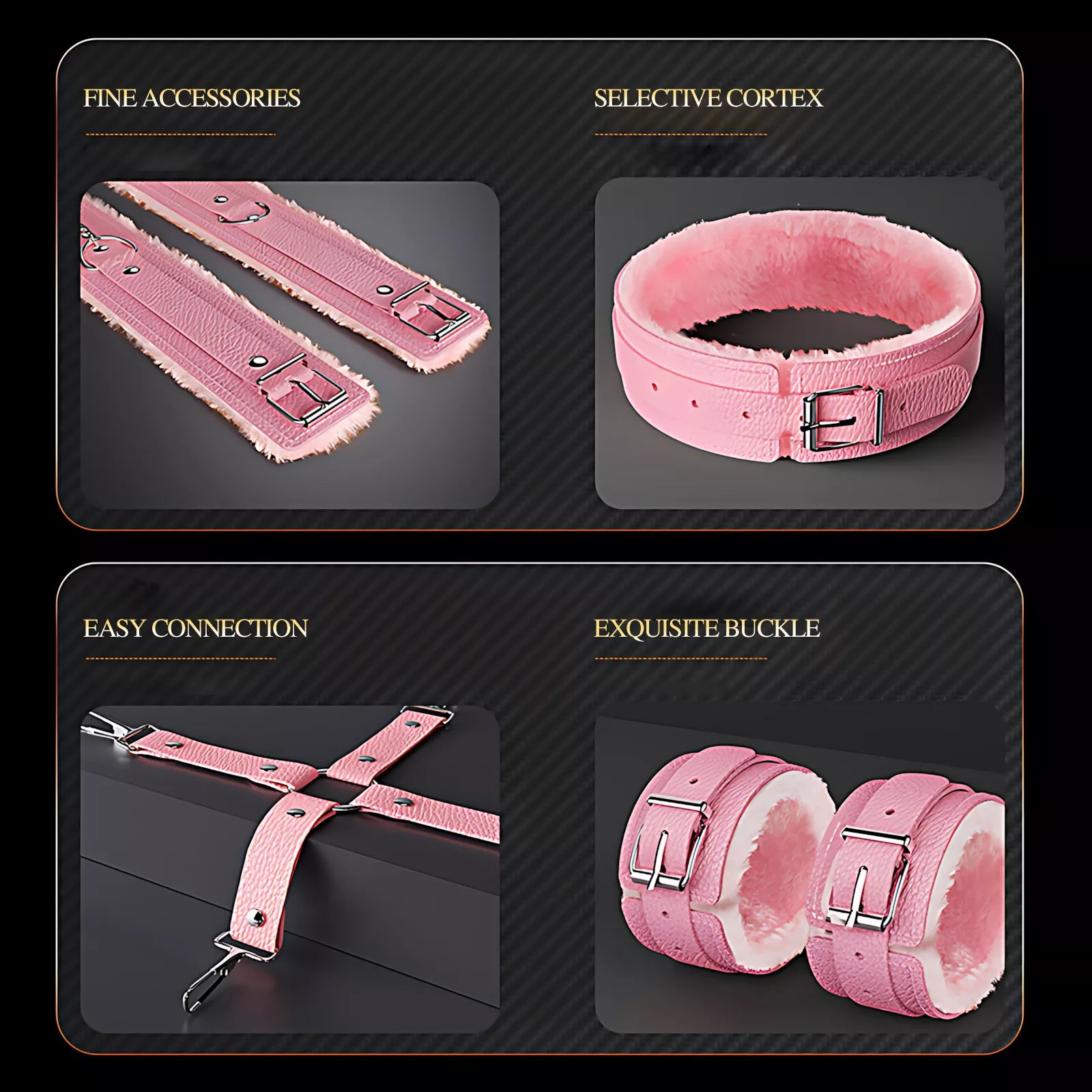 XUNAN SM Bondage Restraint Kit 8-Piece / 11-Piece Set