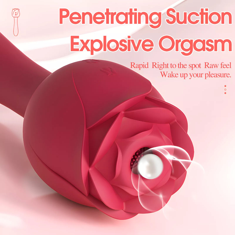 XUNAN Rose Sucking & Vibrating G-Spot Stimulator