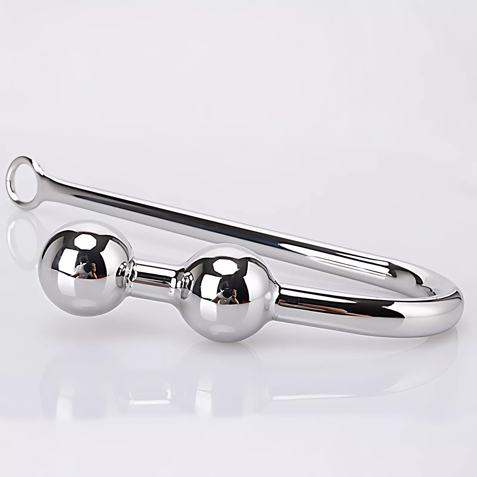 XUNAN Stainless Steel Double Bead Anal Hook
