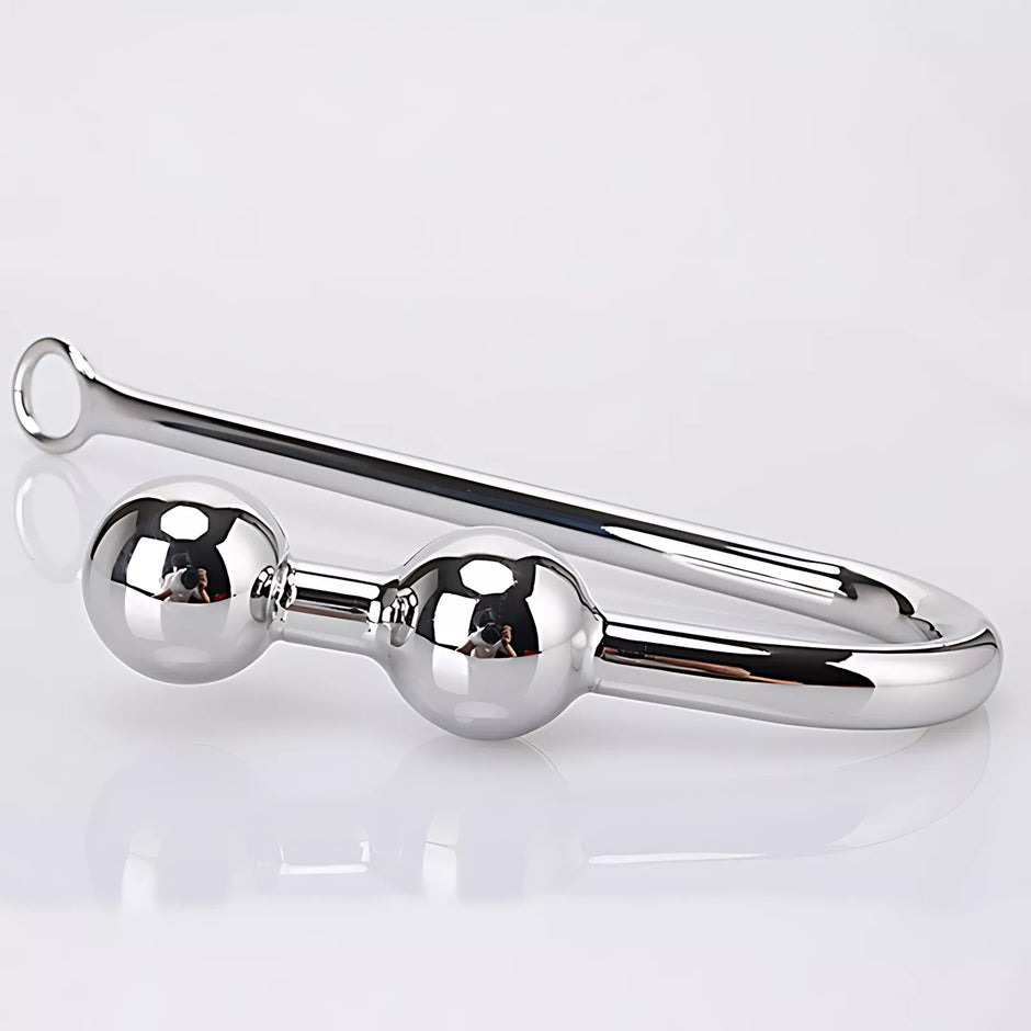 XUNAN Stainless Steel Double Bead Anal Hook