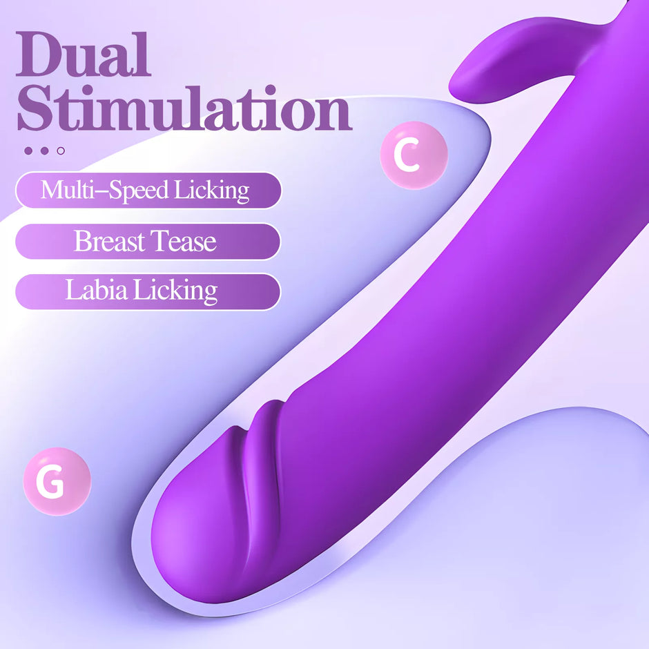 XUNAN Dual Use Vibrating Suction Cup Stimulator for Women
