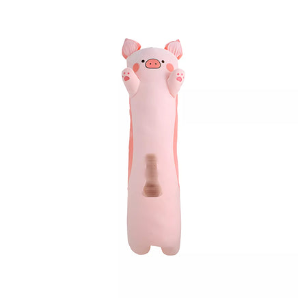 XUNAN Plush Pink Pig Pillow with Remote Control Telescopic Dildo