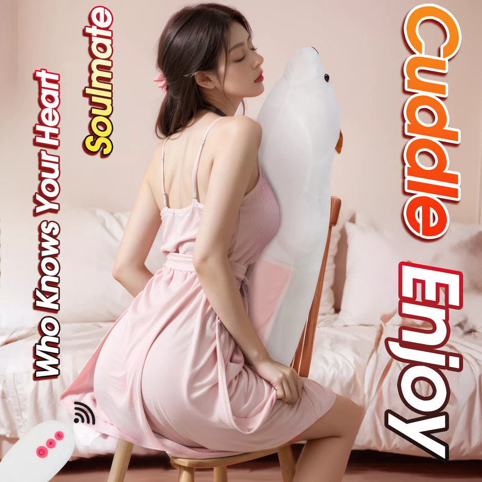 XUNAN Inflatable Love Pillow with Realistic Dildo for Women