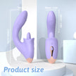 XUNAN Dual Pleasure Licking G-Spot Vibrator for Women