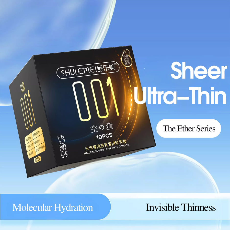 XUNAN Hyaluronic Acid 001 Textured Ultra-Thin Condoms