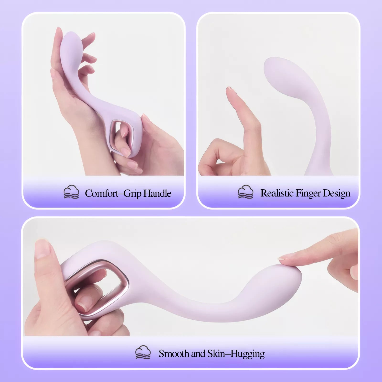 XUNAN Silent Powerful Vibrating Dildo for Women