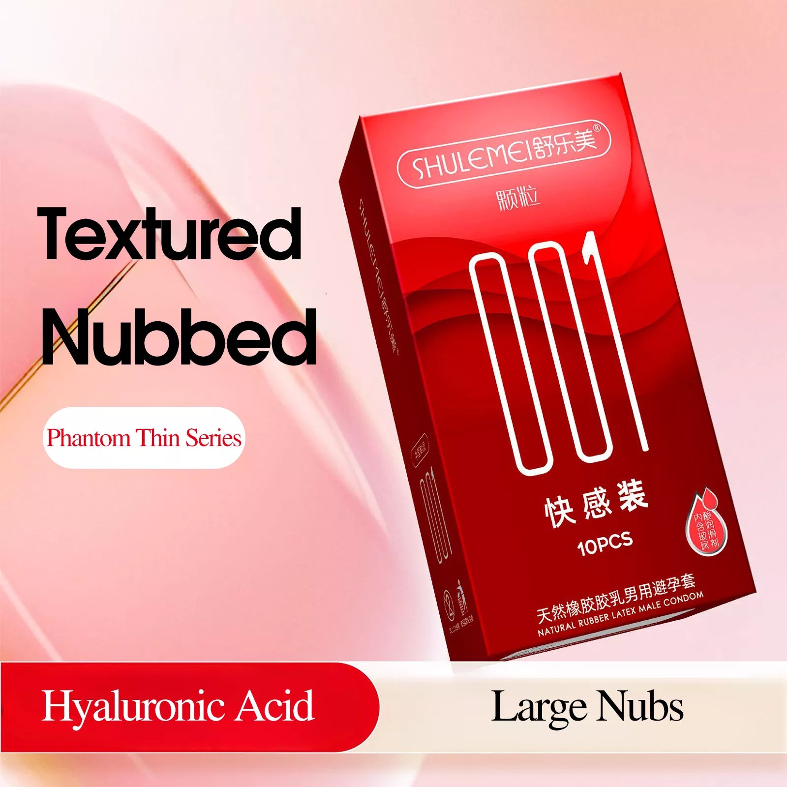 XUNAN Hyaluronic Acid 001 Ultra-Thin Delay Condoms