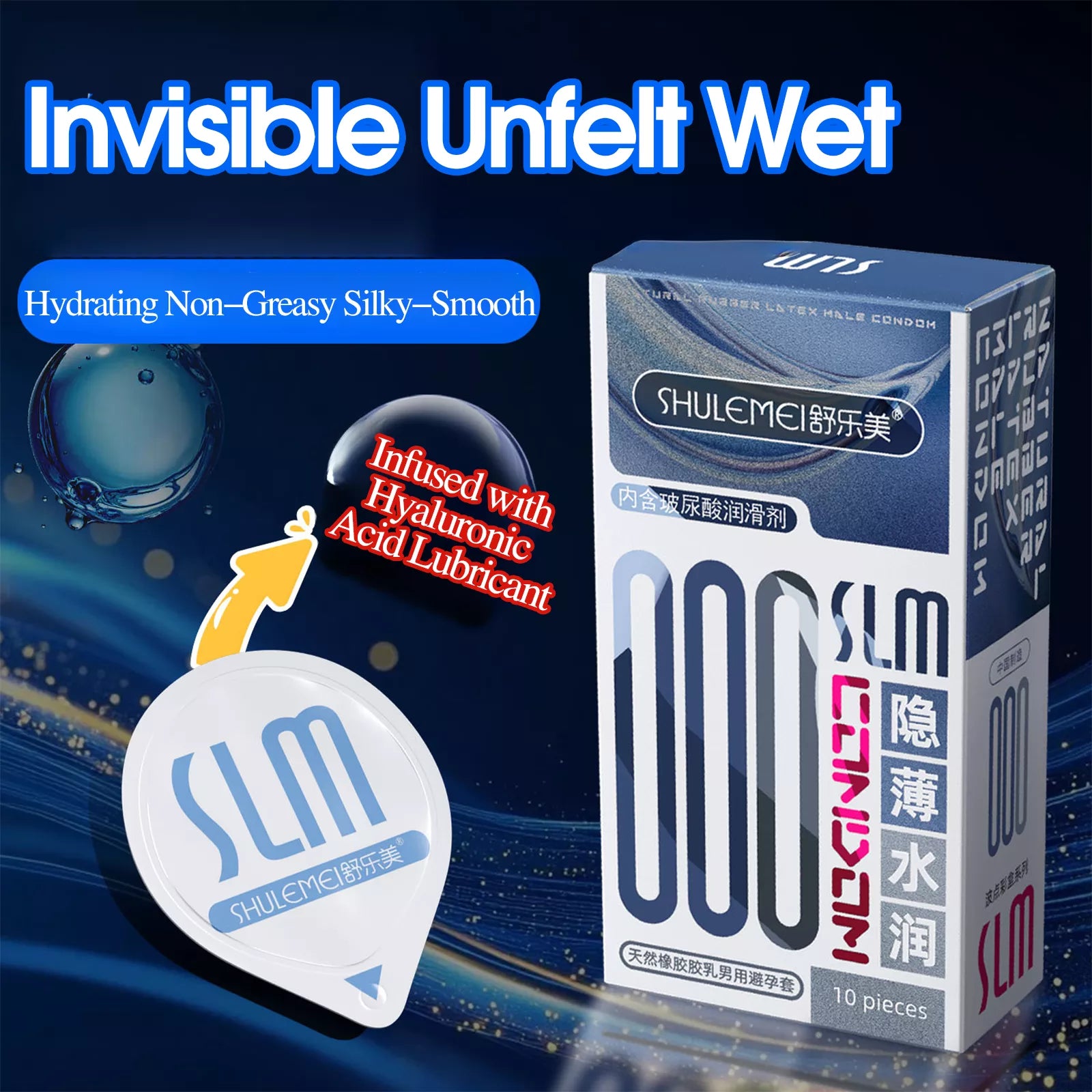 XUNAN Hyaluronic Acid 001 Ultra-Thin Condoms