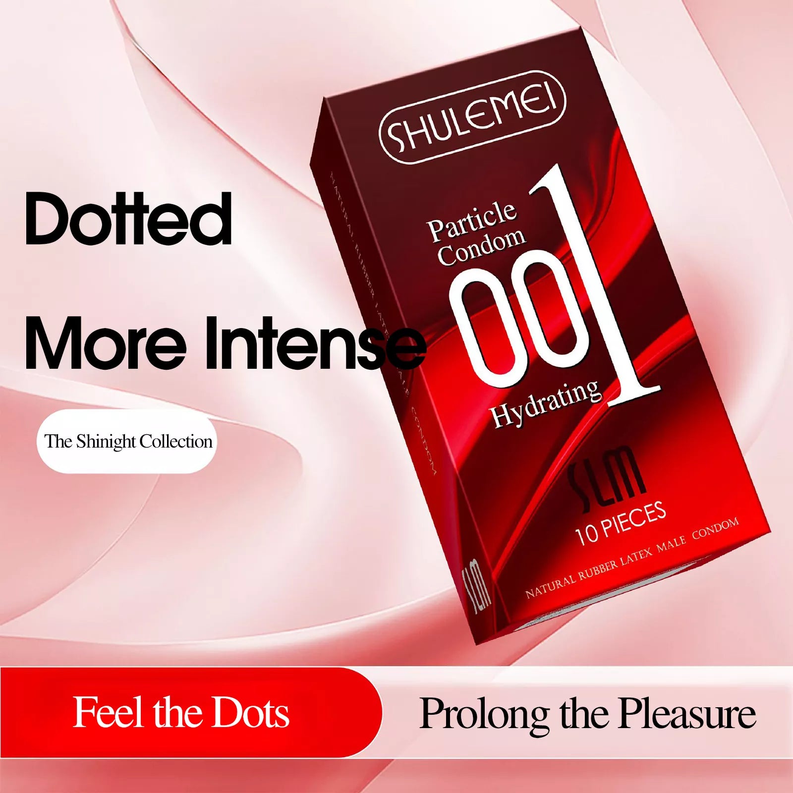 XUNAN Hyaluronic Acid 001 Textured Delay Condoms