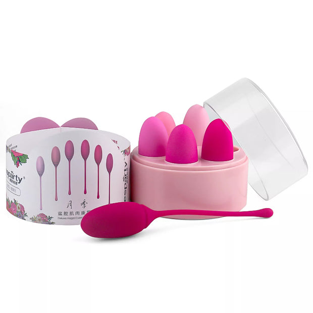 XUNAN Kegel Balls for Women – Silicone Vaginal Exercise Weights, Pelvic Floor Training Ben Wa Balls for Tightening & Recovery