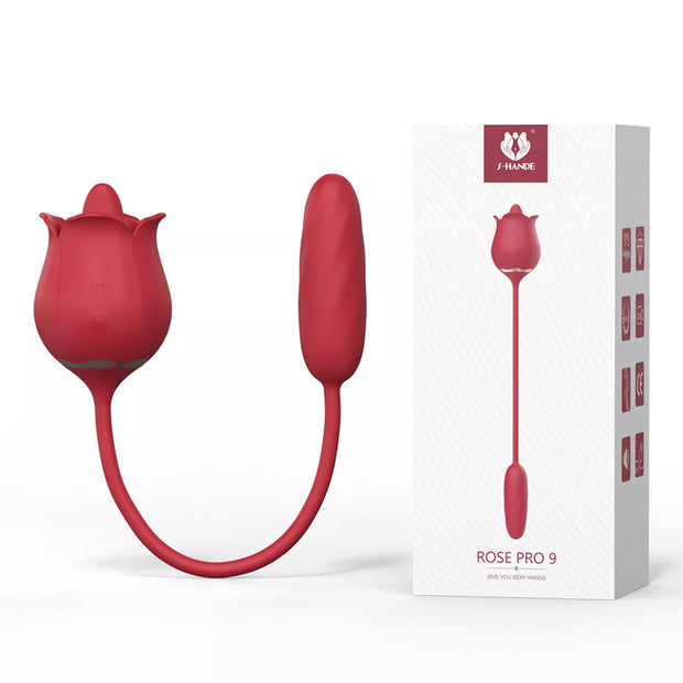 XUNAN Rose Licking Vibrator for Women – Tongue-Licking Clitoral Stimulator, Waterproof Silent Design, Silicone + ABS Pleasure Toy