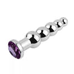 XUNAN Silver Stainless Steel Flower Anal Plug