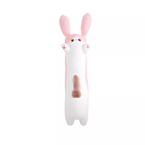 XUNAN Plush Barbie Bunny Pillow with Remote Control Telescopic Dildo