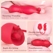 XUNAN Rose Licking Vibrator with Automatic Thrusting & Vibration