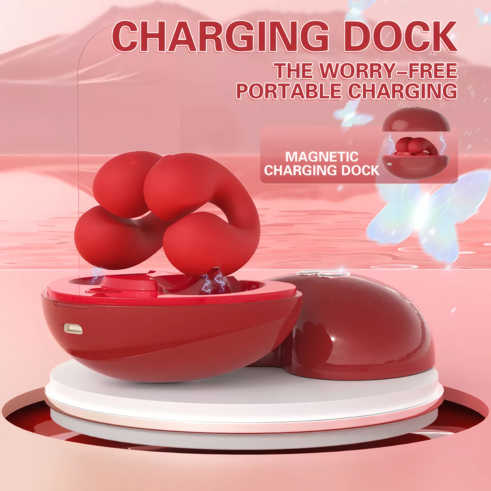 XUNAN Electric Vibrating Nipple Clamps for Women