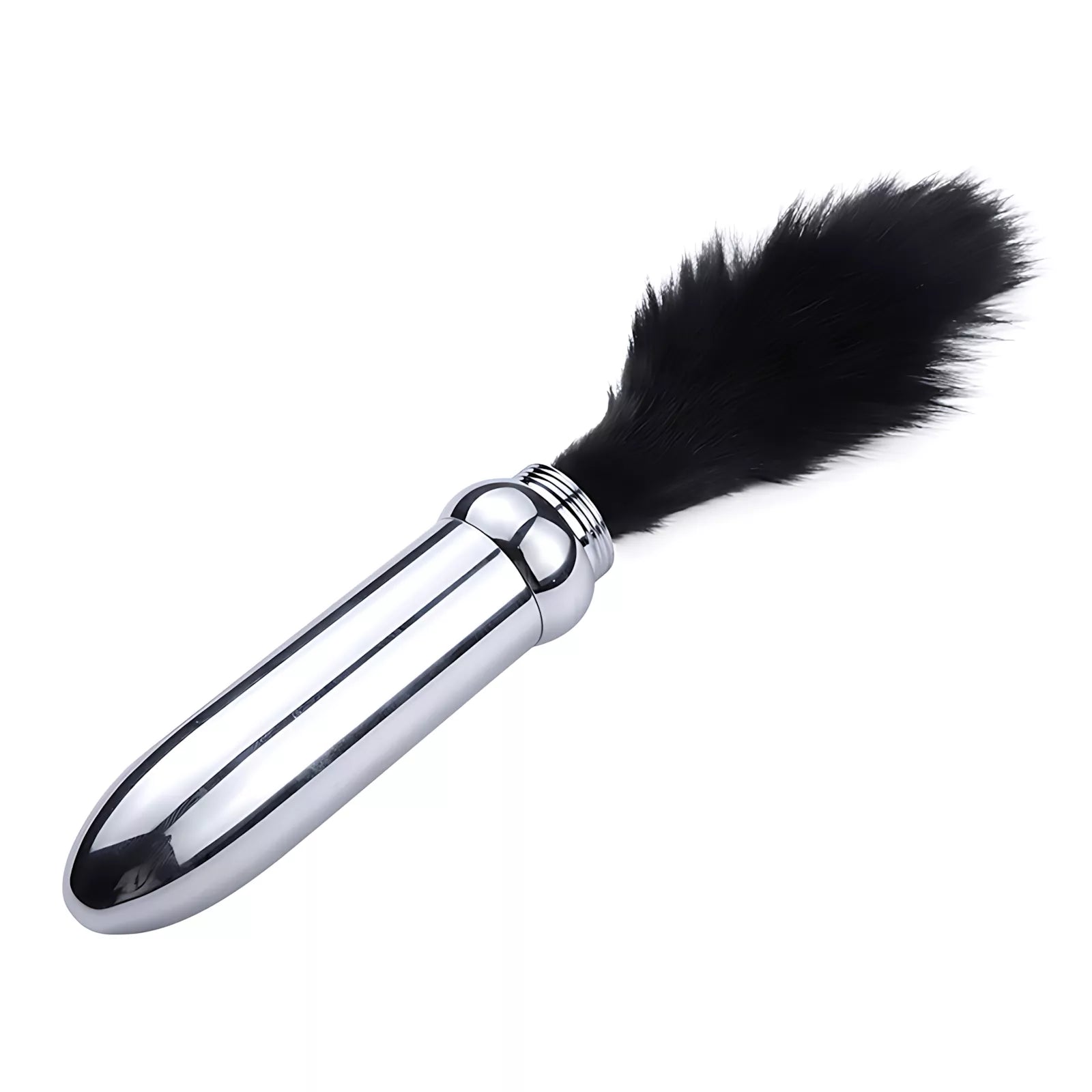 XUNAN 3-in-1 Feather Teasing Whip with Metal Anal Plug