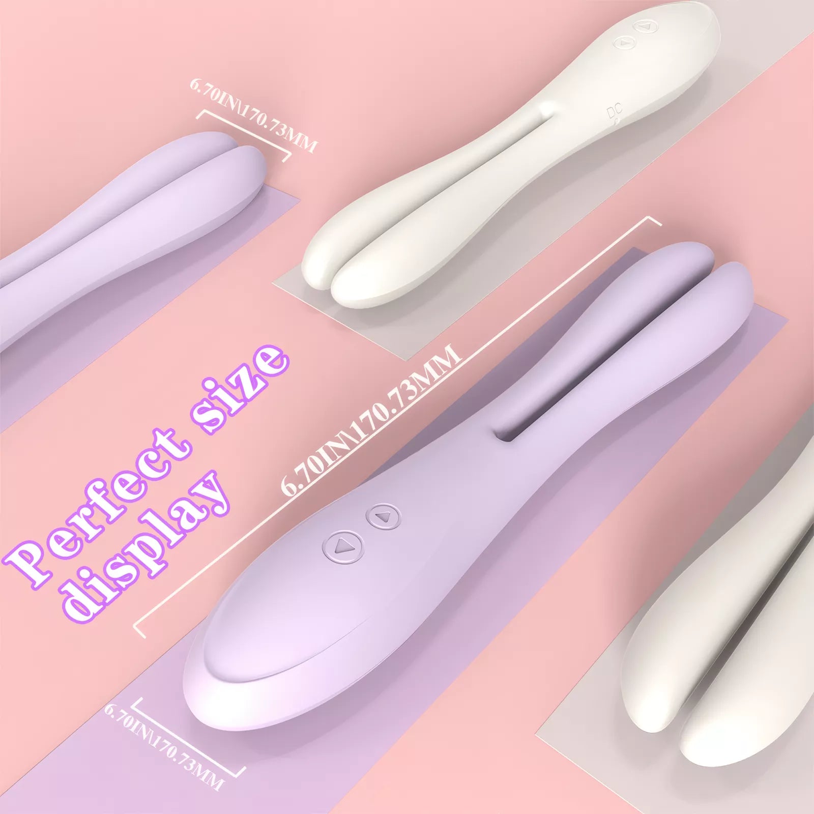XUNAN Foldable Flapping 360° Couple Vibrator
