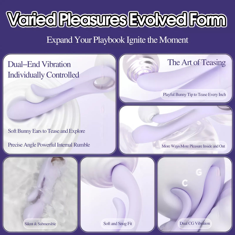 XUNAN Clamping Vibrator Wand for Women