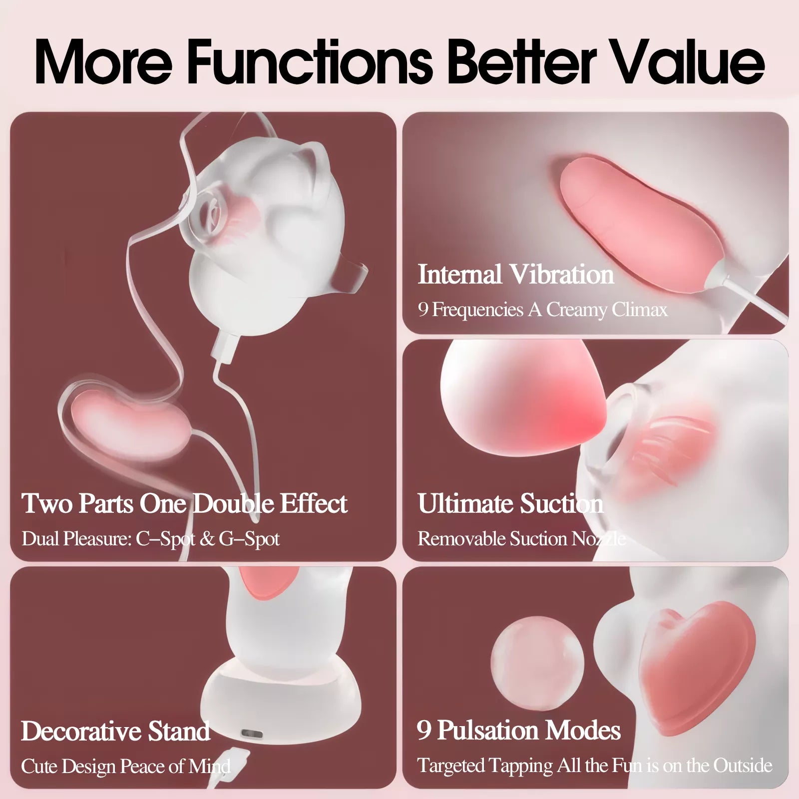 XUNAN Cat Paw Sucking & Vibrating Egg for Women