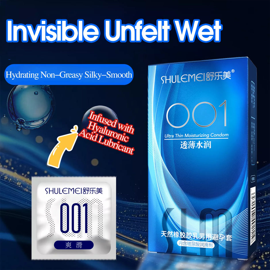 XUNAN Hyaluronic Acid 001 Screaming Thin Condoms