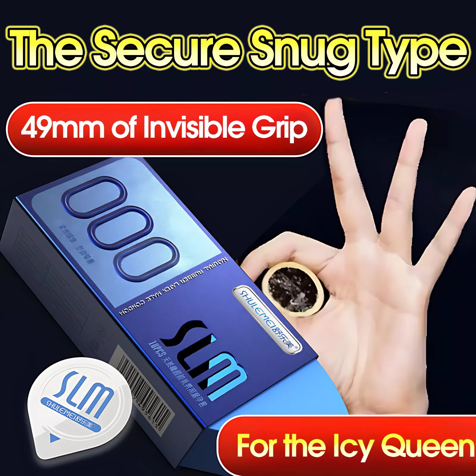 XUNAN Hyaluronic Acid 000 Small Size Invisible Ultra-Thin Condoms