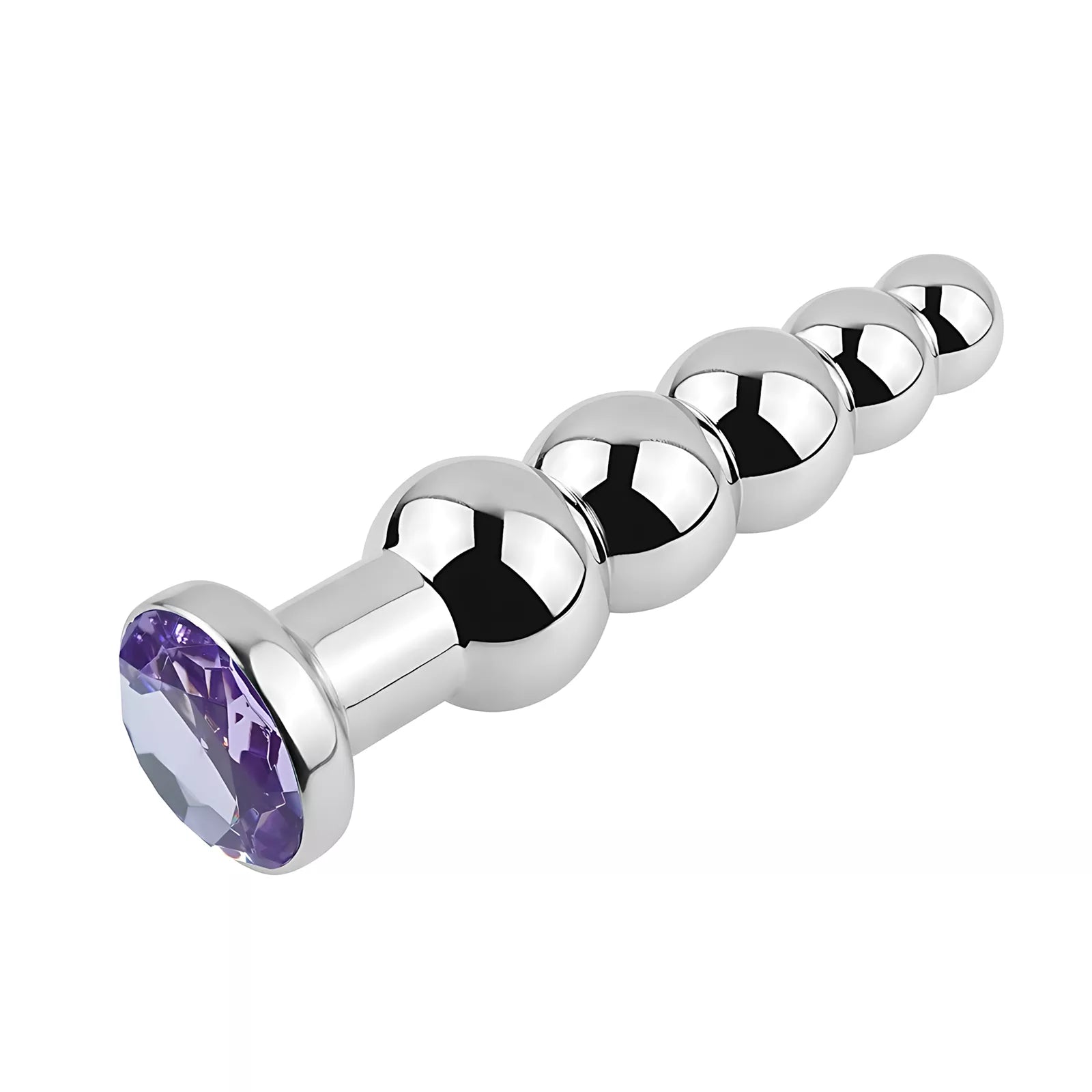 XUNAN Silver Stainless Steel Flower Anal Plug