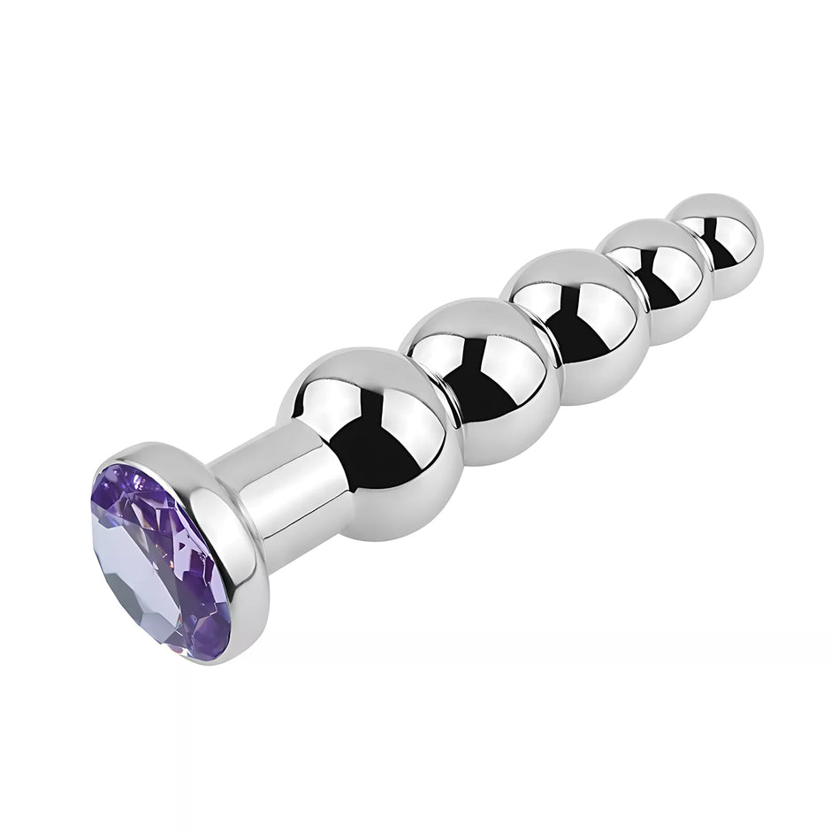 XUNAN Silver Stainless Steel Flower Anal Plug