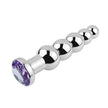 XUNAN Silver Stainless Steel Flower Anal Plug