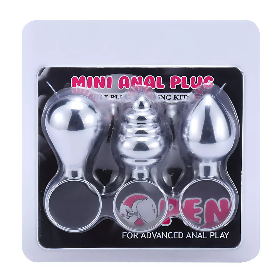 XUNAN Metal Finger Ring Anal Plug for Beginners