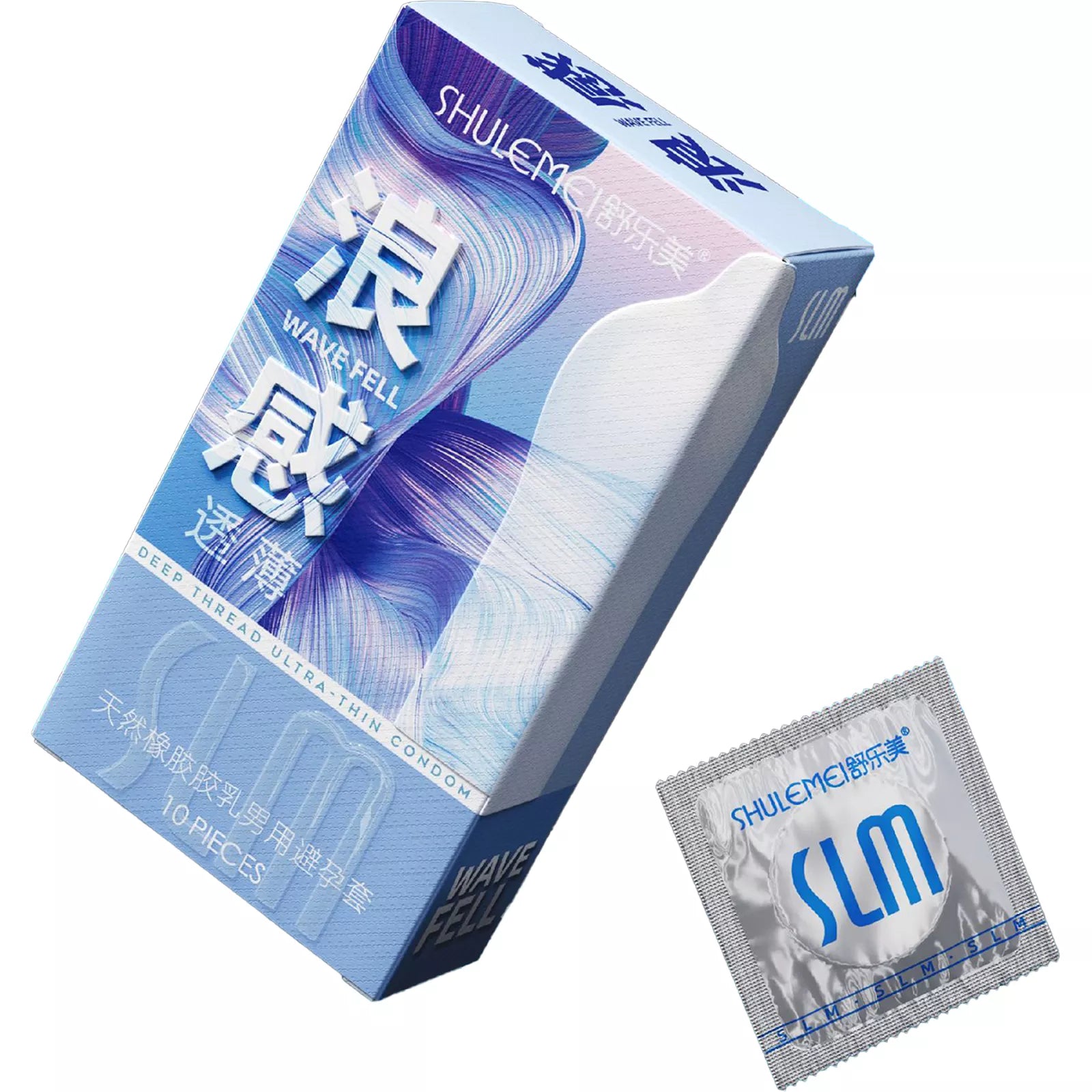 XUNAN Hyaluronic Acid Wave Series Ultra-Thin Textured Condoms