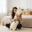 XUNAN Plush Cat Pillow with Hidden Telescopic Dildo & Remote Control