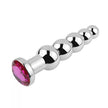 XUNAN Silver Stainless Steel Flower Anal Plug