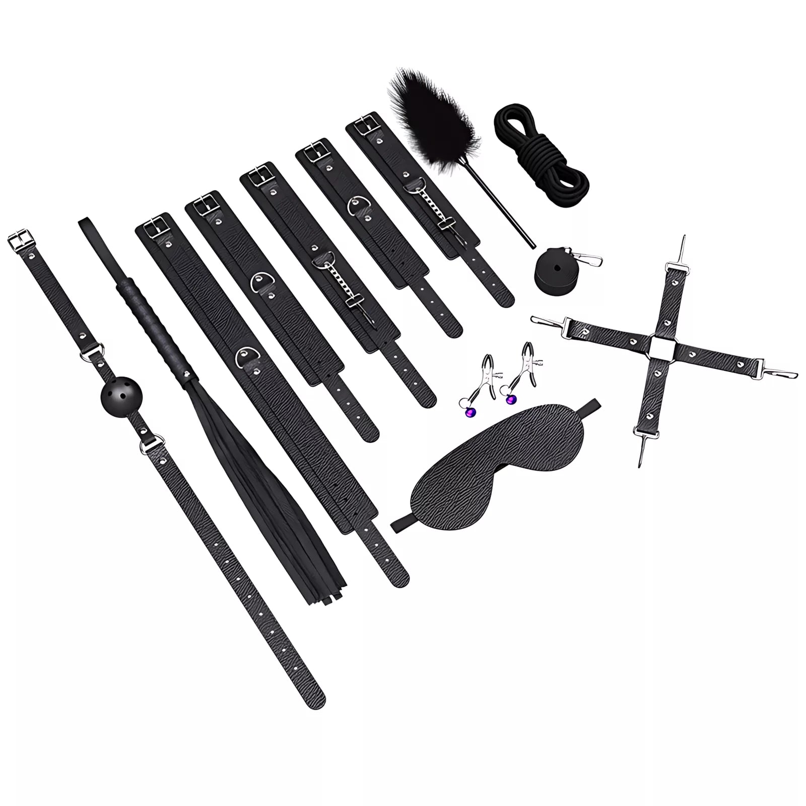 XUNAN SM Bondage Restraint Kit 8-Piece / 11-Piece Set