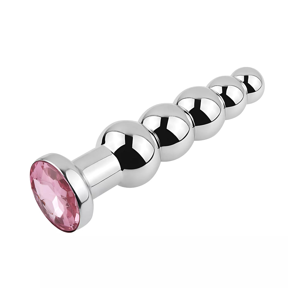 XUNAN Silver Stainless Steel Flower Anal Plug