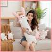 XUNAN Plush Barbie Bunny Pillow with Remote Control Telescopic Dildo